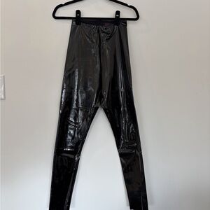 Commando Black High-Shine Faux Leather Leggings